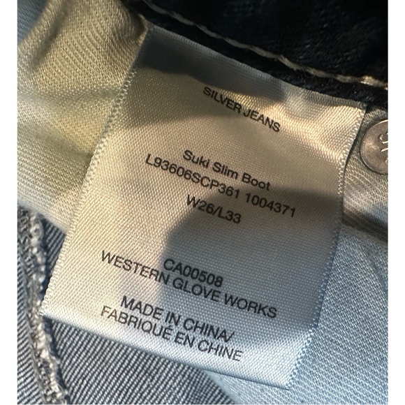 Silver Jeans Women’s Suki Slim‎ Bootcut Jeans Size 26 - Picture 5 of 6